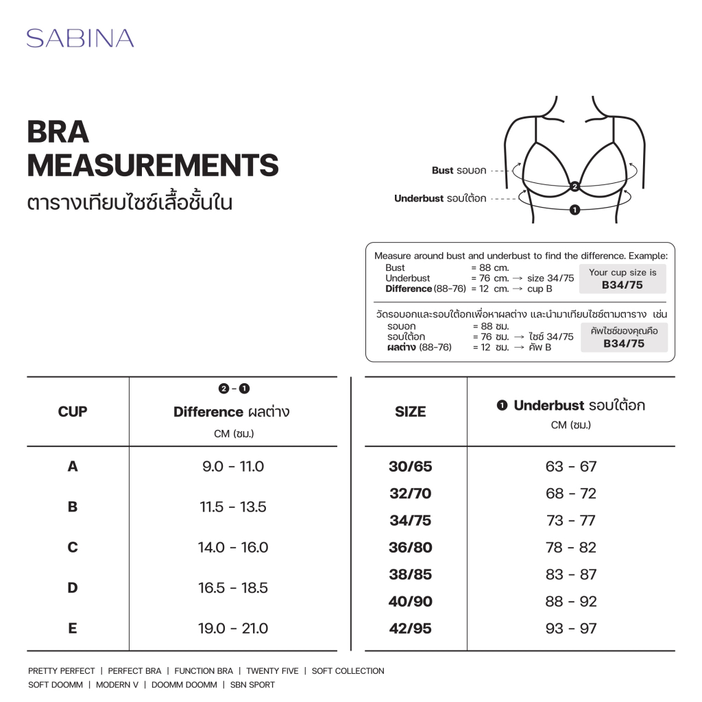 [Online Exclusive] Sabina เสื้อชั้นใน (Set 6 ชิ้น) Perfect Bra Level 1 ไร้ตะเข็บ  ไร้โครง รหัส NBD24002C3 - สีเนื้อเข้ม - รูปที่ 3