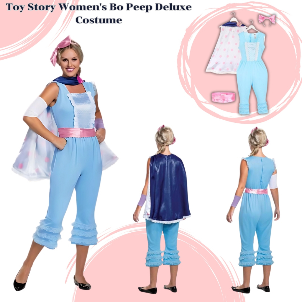 นำเข้า 🇺🇸 ชุดแฟนซี ชุดคอสตูม ชุดโบพีป Toy Story Women's Bo Peep Deluxe Costume