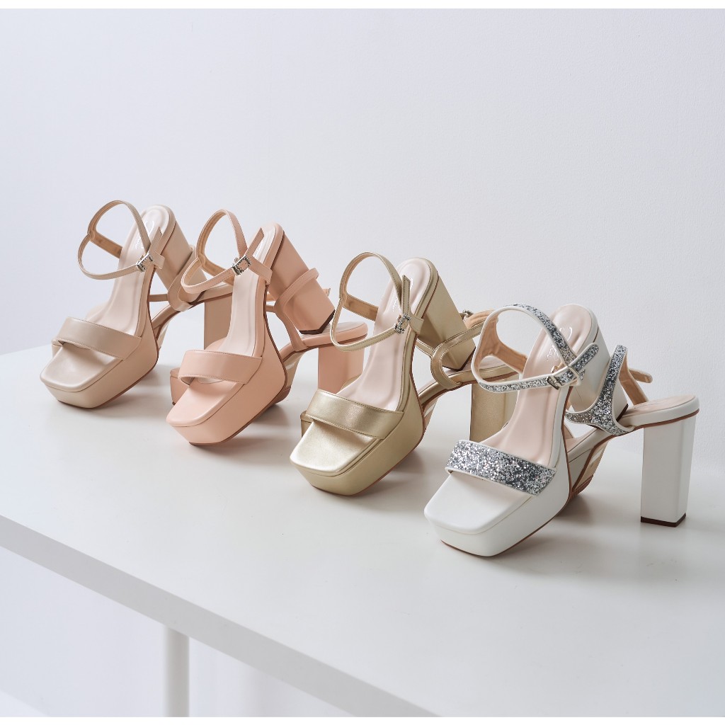 TACHA Stella heels รองเท้าส้นสูง5นิ้ว แพลตฟอร์มด้านหน้า 2 นิ้ว