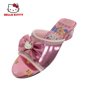 Hello Kitty รองเท้าส้นสูงเด็กหญิง มีไฟ ของแท้ ถูกลิขสิทธิ์ รองเท้าส้นสูงคิดตี้ รุ่นKTL-563