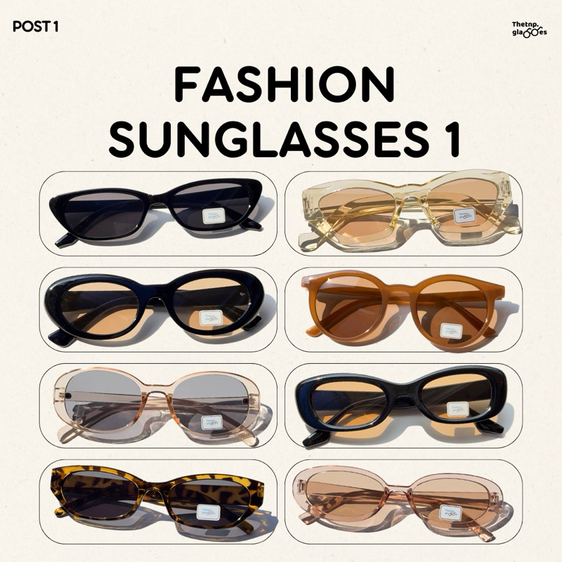 Thetnp (post 1/4) Fashion sunglasses แว่นกันแดด แว่นแฟชั่น ป้องกันแสงแดด