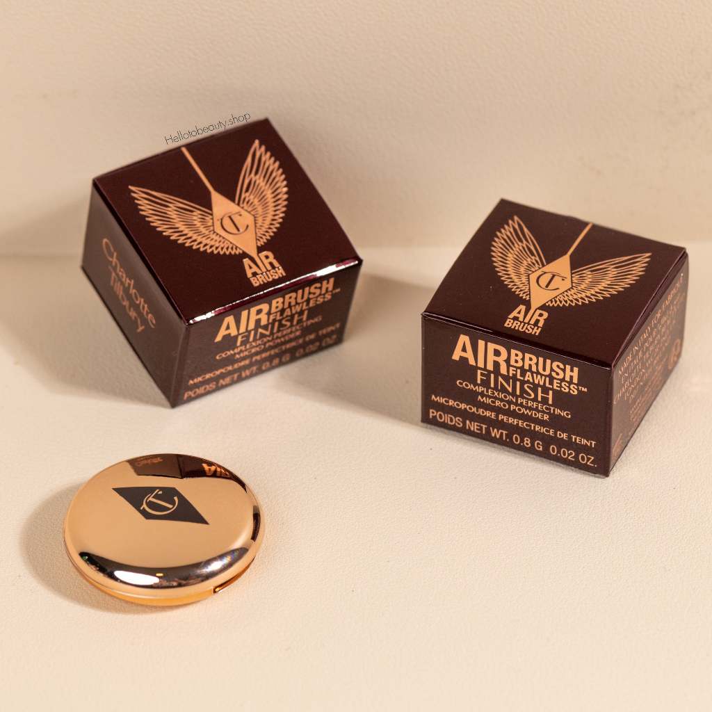 สินค้าขายดี❤ ผ่านรหัสถ่ายทอดสดสามารถรับส่วนลดเพิ่ม 100 บาท CHARLOTTE TILBURY Pressed Powder AIRBRUSH