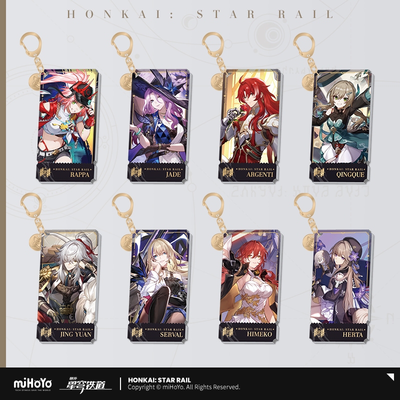 [ พร้อมส่ง / Official ] Honkai Star Rail Acrylic Keychain - Erudition path ฮงไค สตาร์เรล พวงกุญแจ อะ