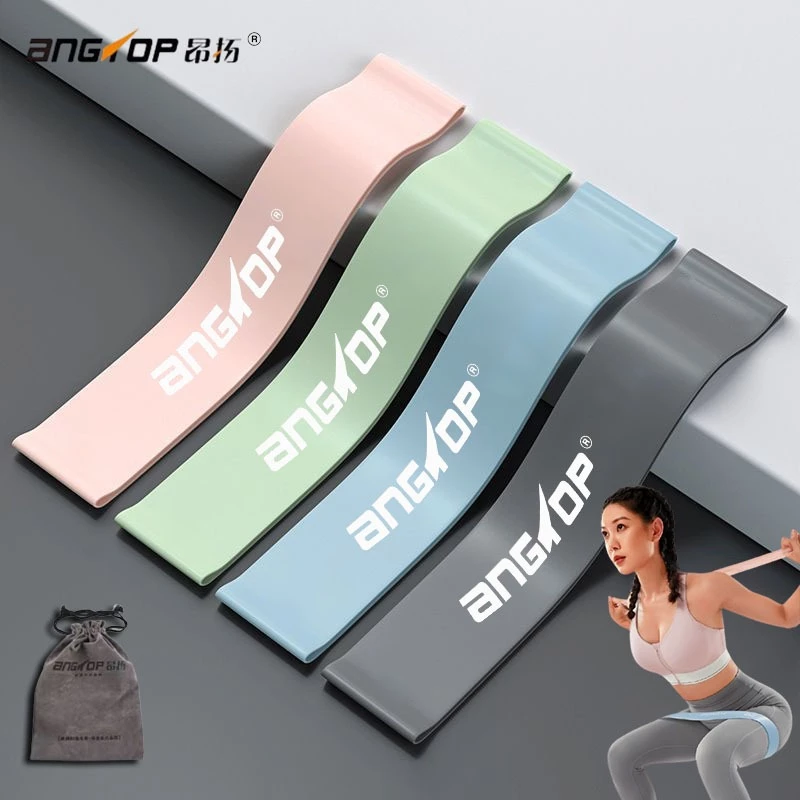 ANGTOP ยางยืดโยคะ ยางยืดสะโพก ยางแรงต้าน 5 ระดับ ลดขา resistance band elastic band exercise band