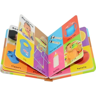First 100 Words / Animals / Colors Shape / Trucks English Words Picture Book for Kids Educational Board Book