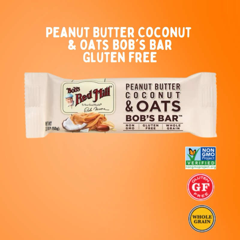 Bob’s Red Mill Peanut Butter Coconut & Oats Bob's Bar ขนมข้าวโอ๊ตอัดแท่ง