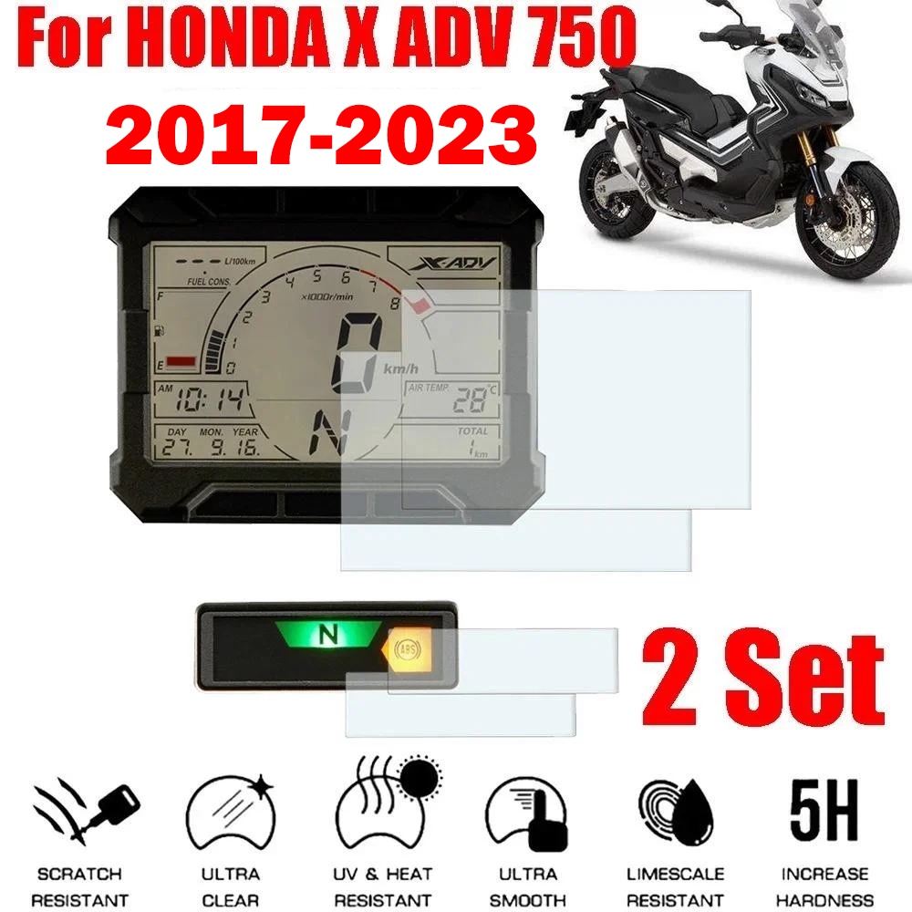 ฟิล์มป้องกันรอยขีดข่วนหน้าจอแผงหน้าปัดสำหรับ Honda X-ADV 750 XADV750 XADV 750 อุปกรณ์เสริมมอเตอร์ไซค์
