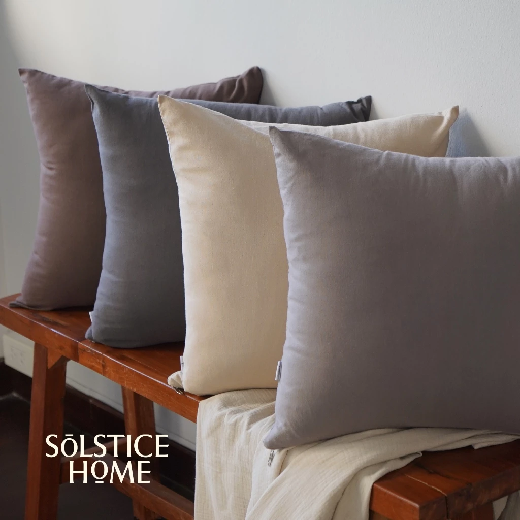 ปลอกหมอนอิงสีพื้น Solstice Home ผ้าฝ้าย Plain Cotton thumbnail 5