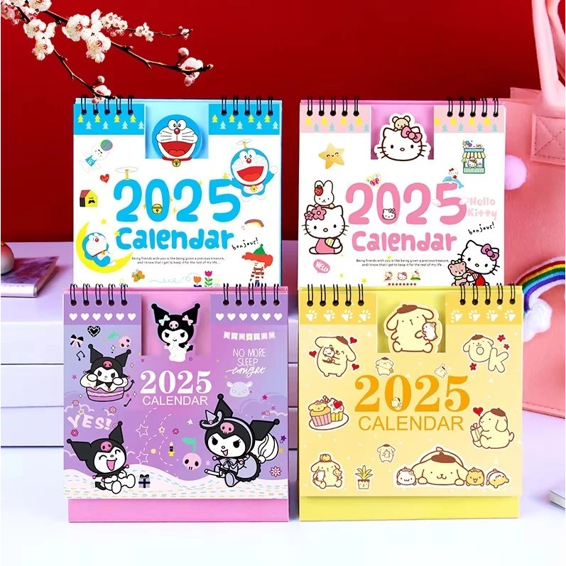 พร้อมส่ง ปฏิทินจีน 2025 ปฏิทินตั้งโต๊ะ ปี2568 ลายการ์ตูน น่ารัก ตกแต่งโต๊ะ Cute Desk Calendar