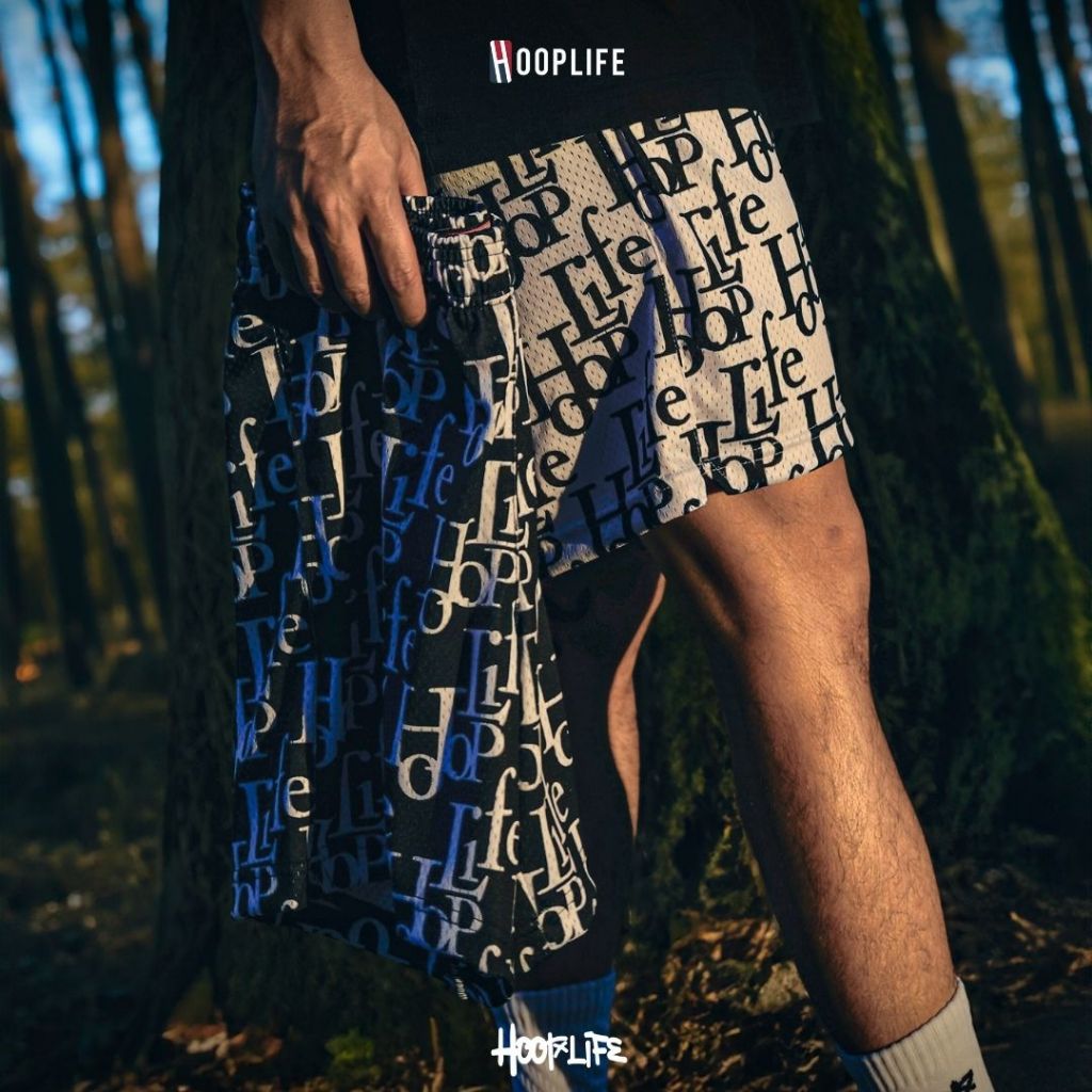 กางเกงขาสั้น กางเกงแฟชั่นเนวสตรีท Hooplife Hoop Monogram Mesh Shorts