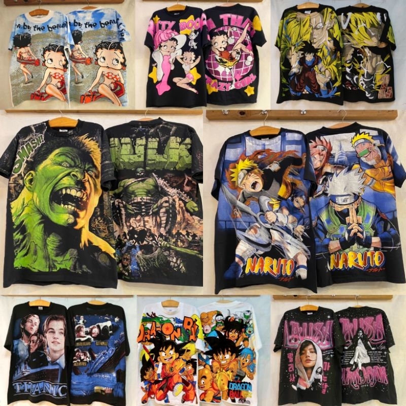 เสื้อOVP งานป้าย งาน USA. งานไทย งานวง การ์ตูนเอนิเมะ