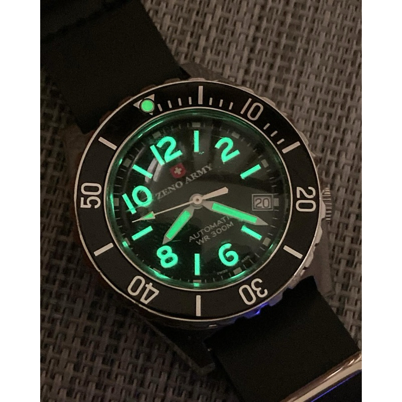 นาฬิกาทำให้หน่วยรบพิเศษ SEAL TEAM นาฬิกาดำน้ำลึก MILITARY ZENO ARMY WATCH BASEL DIVER 300M Ref. 485 