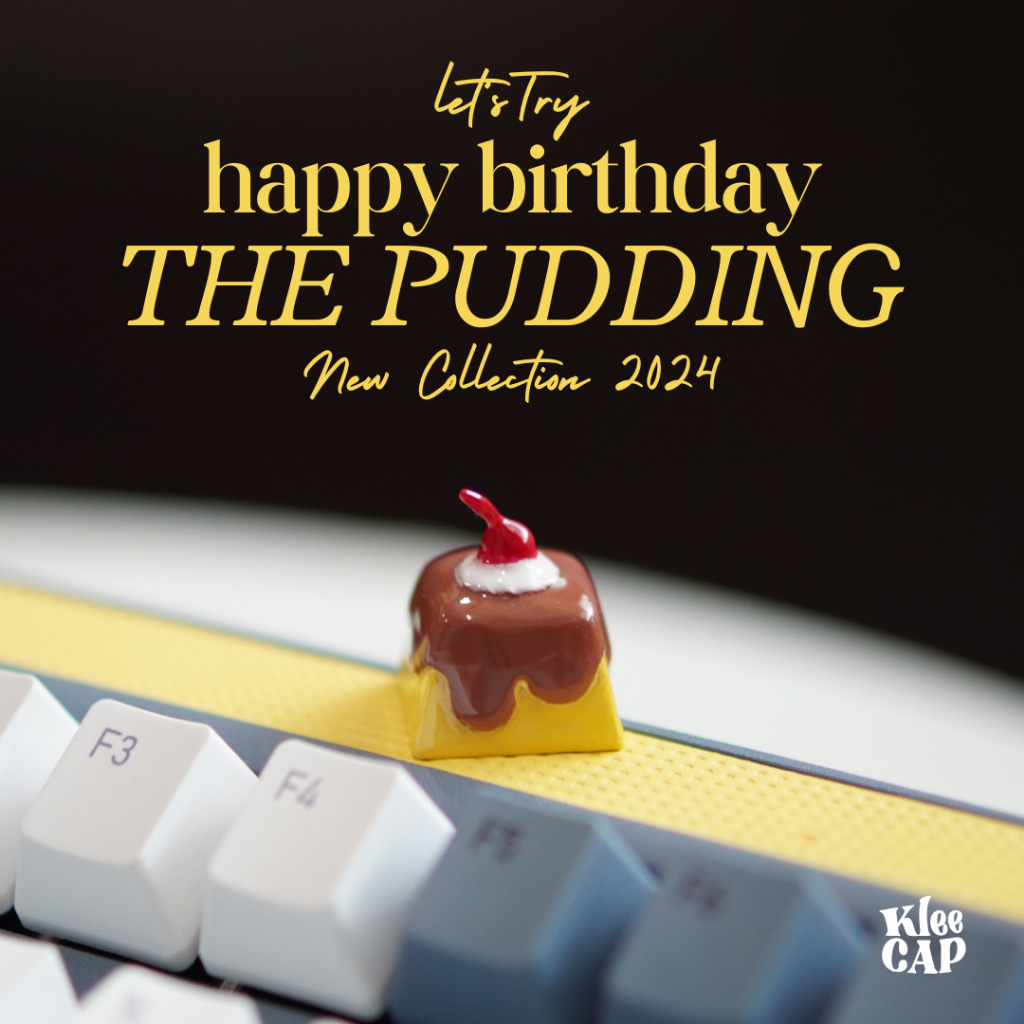(ส่งภายใน 3 วัน) keycap handmade คีย์แคปลาย     (happy birthday collection)