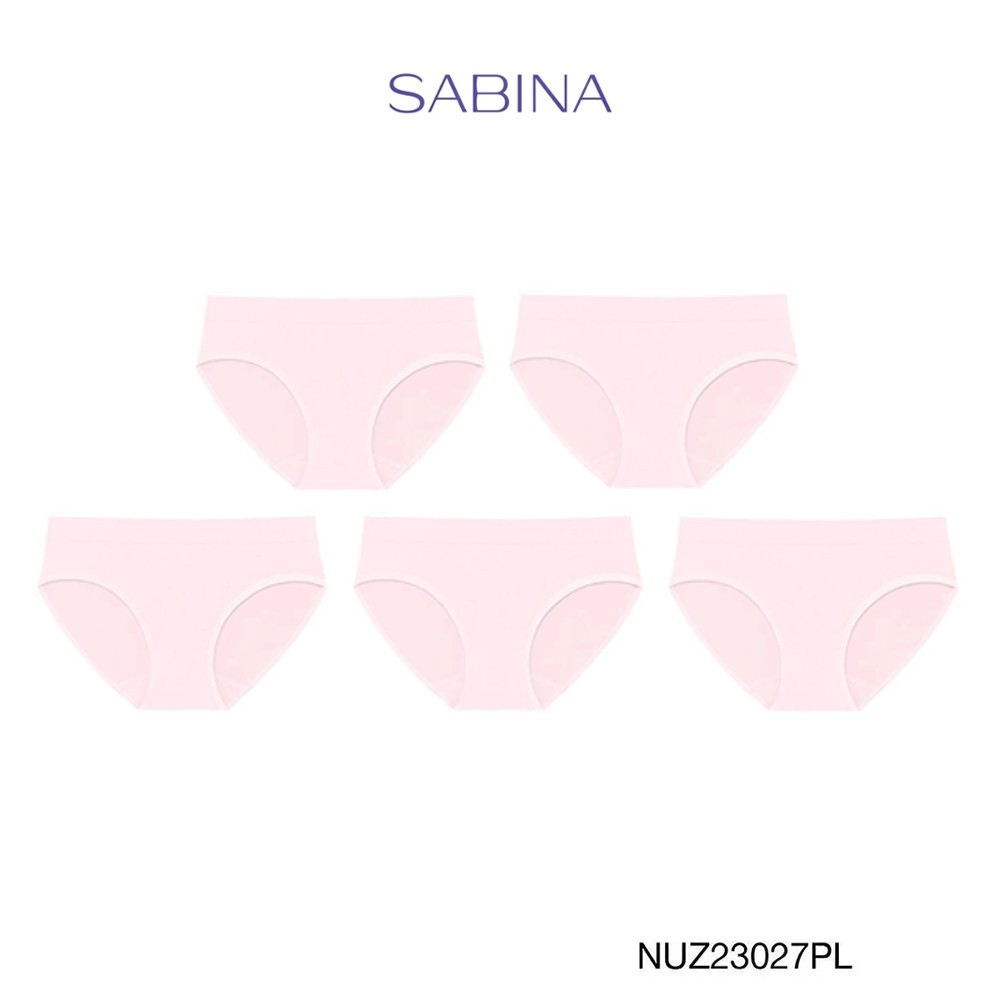 Sabina กางเกงชั้นในทรงบิกินี่ (Set 5 ชิ้น) Seamless Fit Seamless Series รหัส NUZ23027PL - สีชมพูอ่อน