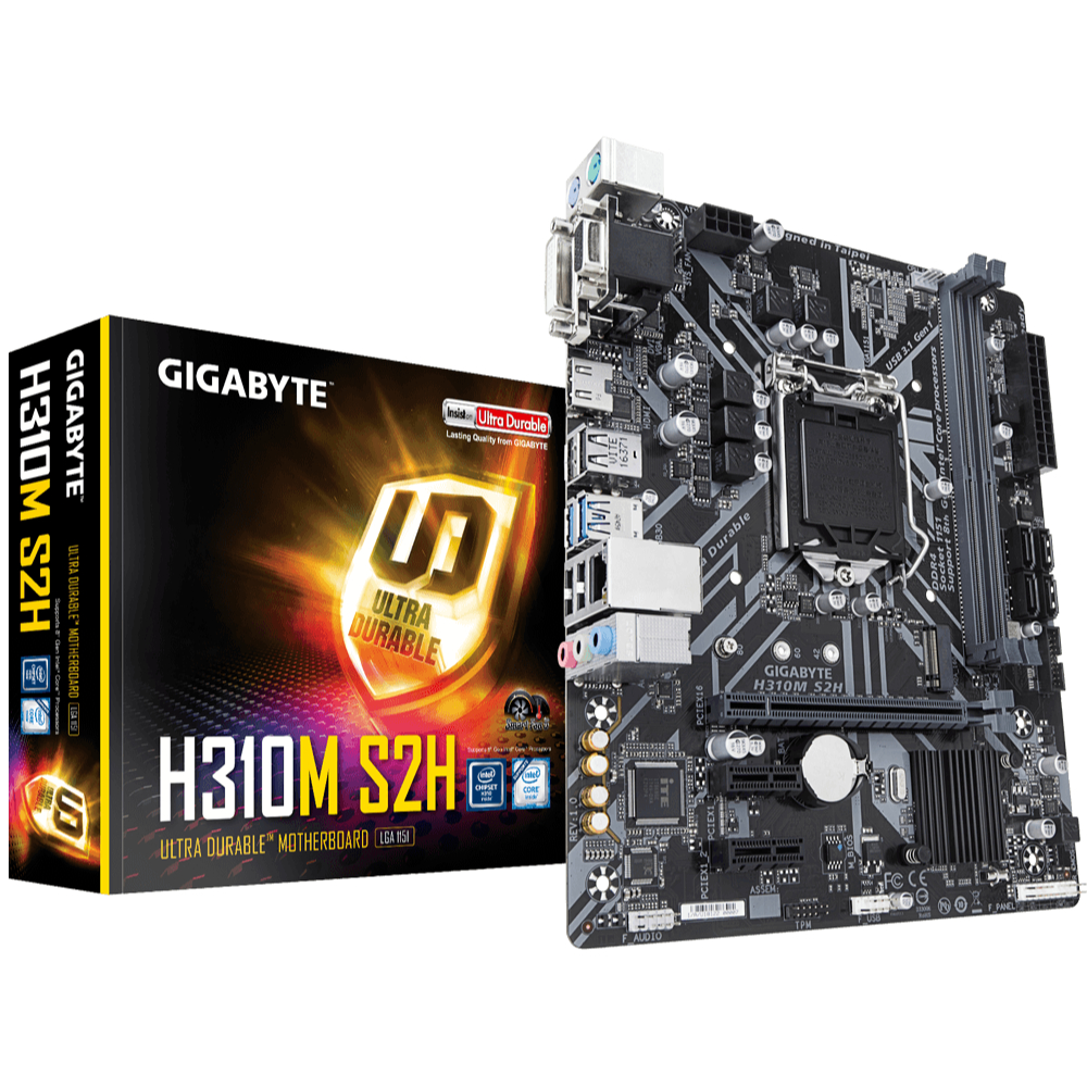 MAINBOARD (เมนบอร์ด) 1151v2 GIGABYTE H310M S2H M.2 พร้อมส่ง