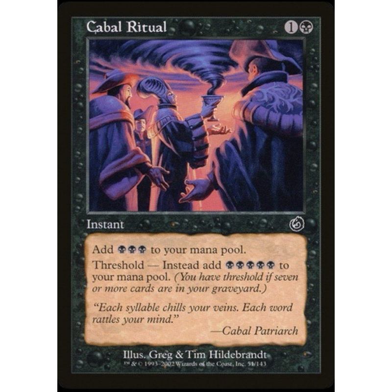 Cabal Ritual การ์ด Magic The Gathering ของแท้ จากชุด Torment
