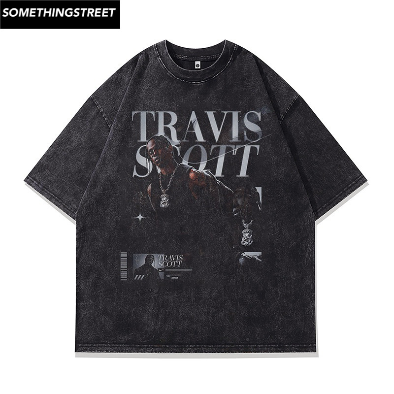 เสื้อยืดผู้ชายโอเวอร์ไซส์ travis s22