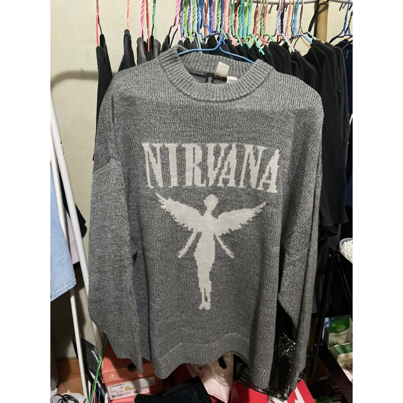 สเวตเตอร์ Nirvana H&M แท้💯