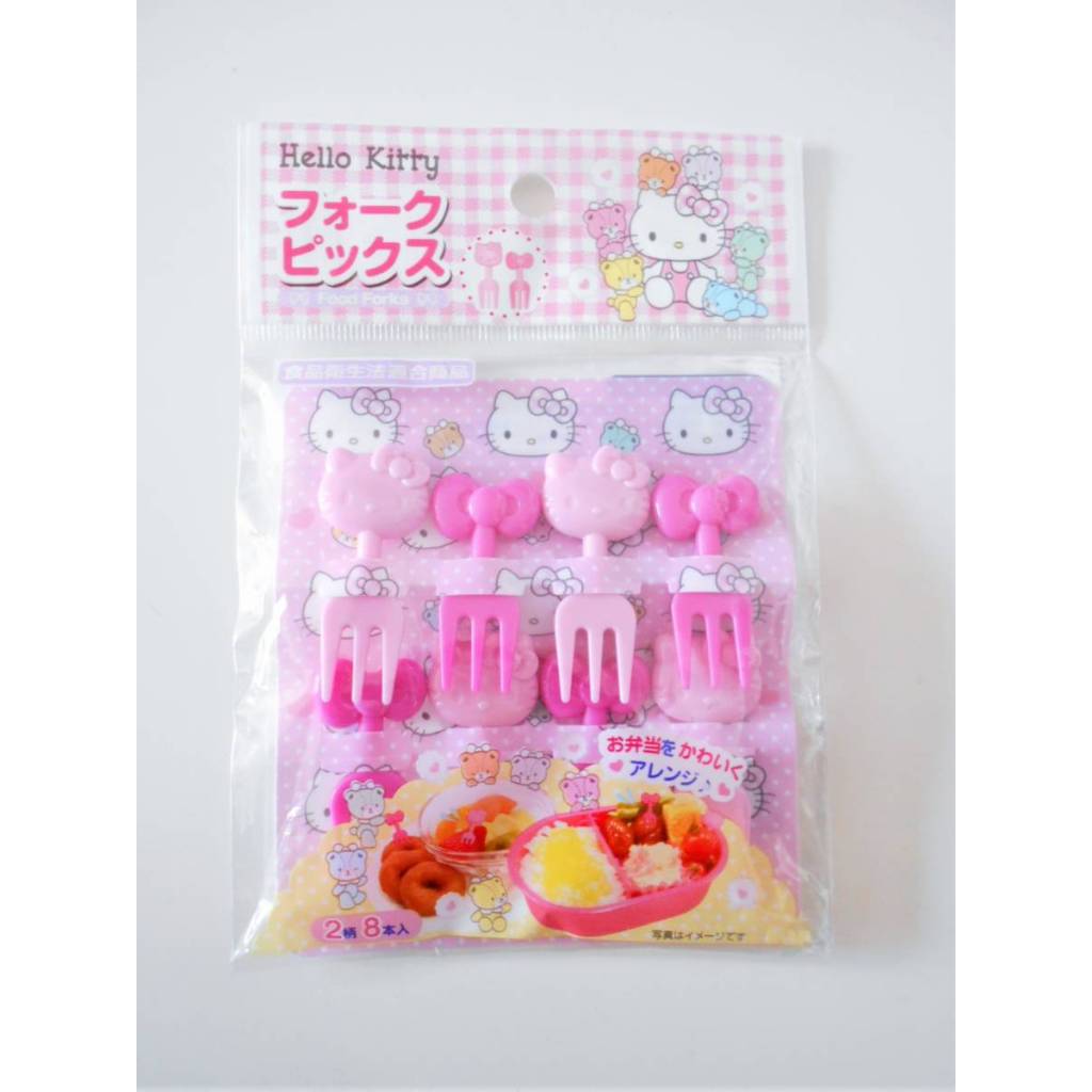 Daiso Hello Kitty Folk Picks SANRIO ส้อมกล่องอาหารกลางวัน สำหรับตกแต่งอีกด้วย 【ส่งตรงจากญี่ปุ่น】