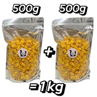 โปรโมชั่นแพ็คคู่ 500g+500g อกไก่ อกไก่ชิ้น ไข่แดง หญ้าแมว แซลมอน ตับไก่ อกเป็ด ฟรีซดรายขนมแมว ขนมสุนัข ราคาถูกสุดคุ้ม!!!