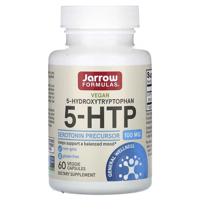 Jarrow Formulas 5-HTP 100 mg 60 Veggie Capsules