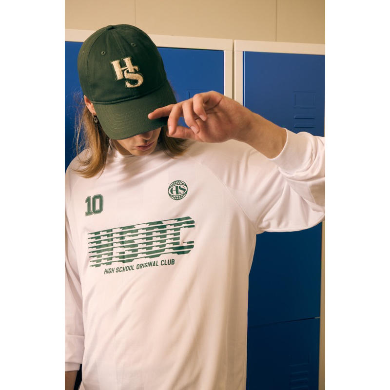 Highschool - TPB06185 เสื้อฟุตบอลลายทางแขนยาวไฮสคูล Collection Sports Football Longsleeve stripes T-shirt