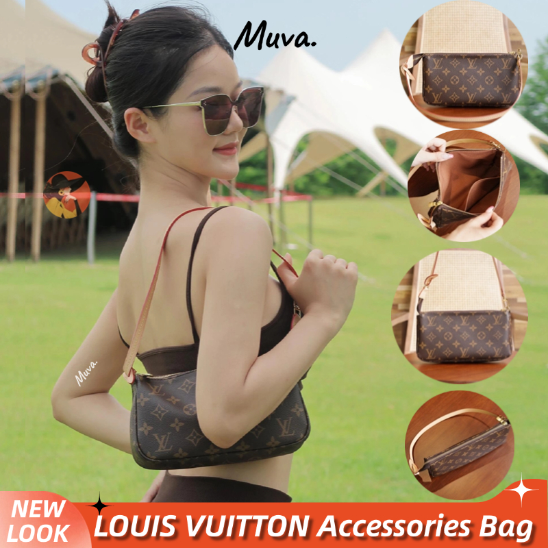 หลุยส์วิตตอง👜Louis Vuitton Accessories Bag Women/LV Shoulder Bag สุภาพสตรี/กระเป๋าสะพาย M40712