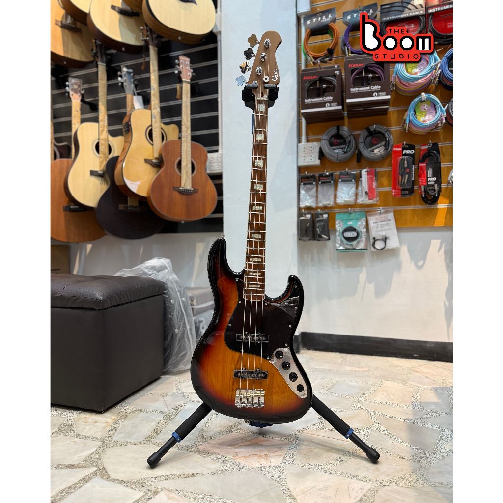 เบสไฟฟ้า 4 สาย Gusta GJB4-05 รุ่นใหม่ คอเคลือบด้าน *รับประกันศูนย์*