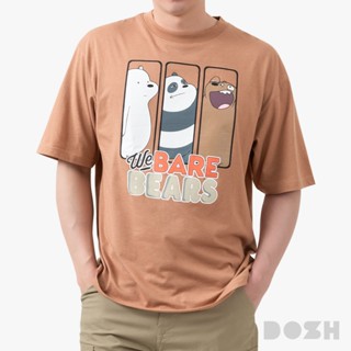 DOSH-UT MEN'S OVERSIZED T-SHIRTS WE BARE BEARS เสื้อยืดโอเวอ…