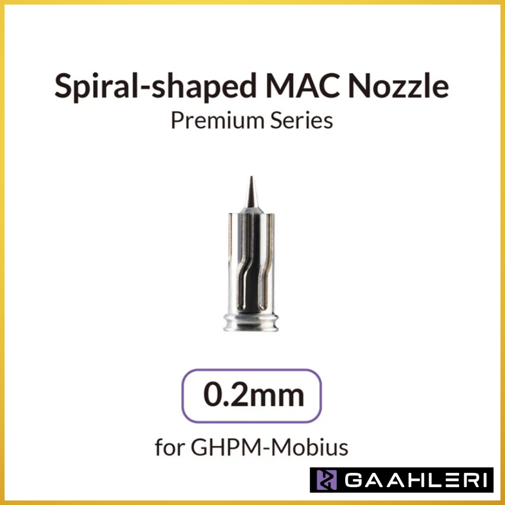 GAAHLERI AIRBRUSH PREMIUM MOBIUS SERIES 0.2MM NOZZLE นมหนู 0.2 มม.