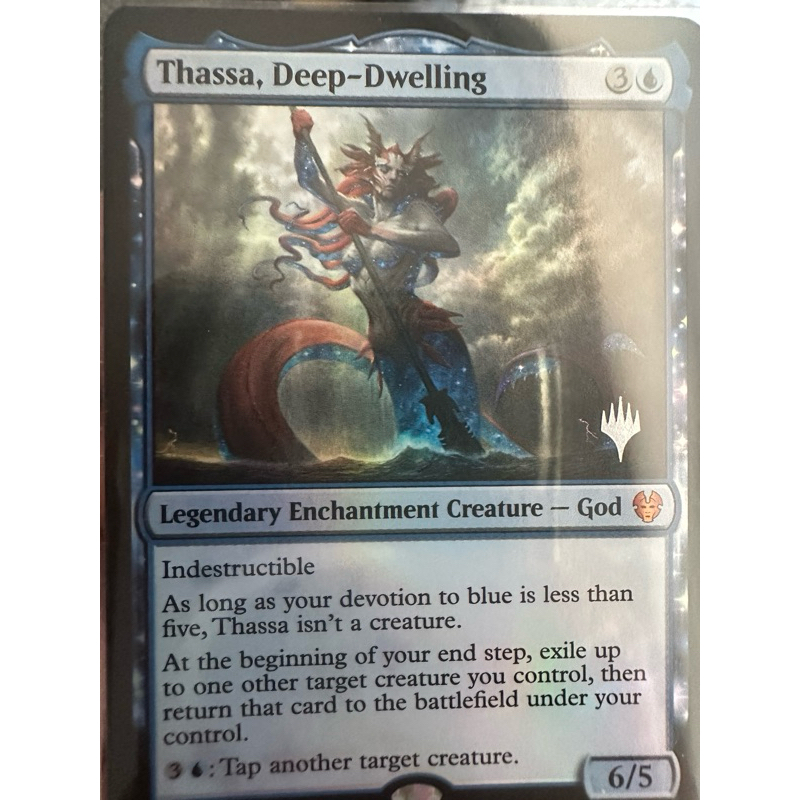 Thassa, Deep-Dwelling Promo Pack Foil การ์ด Magic The Gathering ของแท้