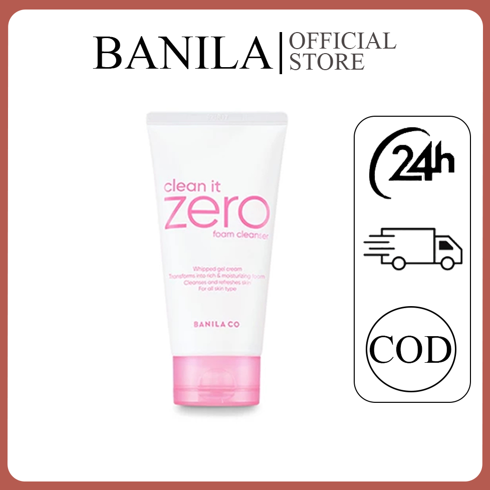 BANILA CO CLEAN IT ZERO FOAM CLEANSER 150ml บานิลา โค คลีน อิท ซีโร่ โฟม คลีนเซอร์ เครื่องสำอาง