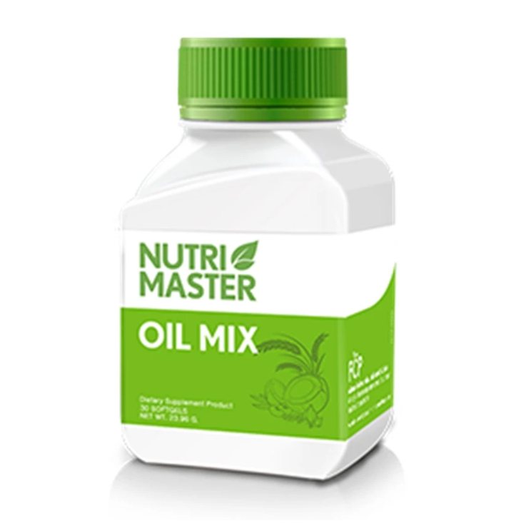 Nutri MASTER Oil Mix น้ำมันสกัดเย็นจากสมุนไพร 6 ชนิด1กระปุกมี 30 เม็ด