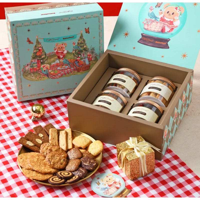 Coffee Bean by Dao x Butter bear Signature Cookies Gift Set 4 boxes บัตเตอร์แบร์กิ๊ฟท์เซตคุกกี้ 4 กร