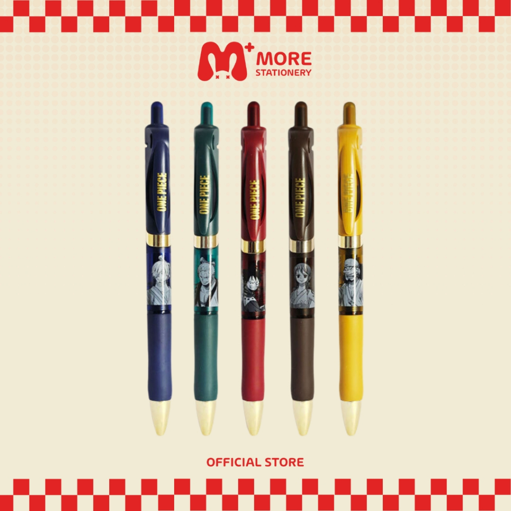M&G (เอ็มแอนด์จี) ปากกาเจล ลาย one piece (วันพีช) ขนาด 0.5mm. รุ่น QGPK35FM (แบบ 1 ด้าม)