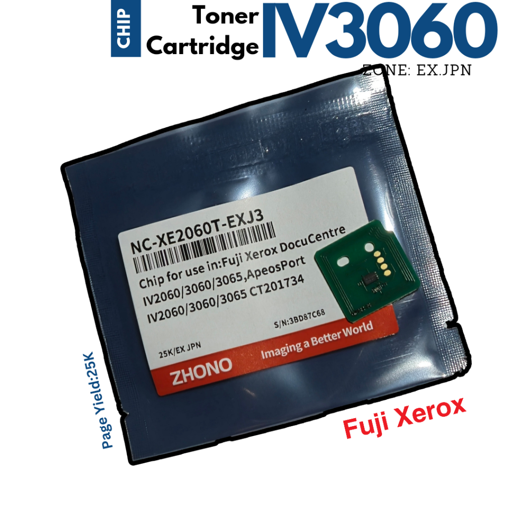 ชิพตลับหมึก สำหรับ Fuji Xerox DCC-IV 3060 / 3065 / 2060 : Ex.JPN 25K