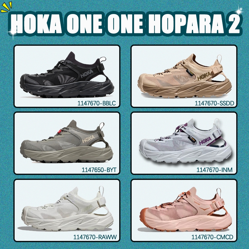 ของแท้100% รองเท้า รองเท้าแตะชายหาด HOKA ONE ONE HOPARA 2 รองเท้าลำลอง Unisex