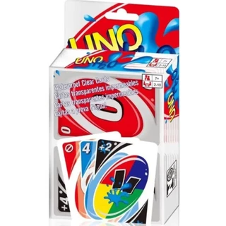 changkid การ์ดเกม UNQHI H2O การ์ดพลาสติก โปร่งแสง กันน้ำ พร้อมกล่องใส่การ์ด