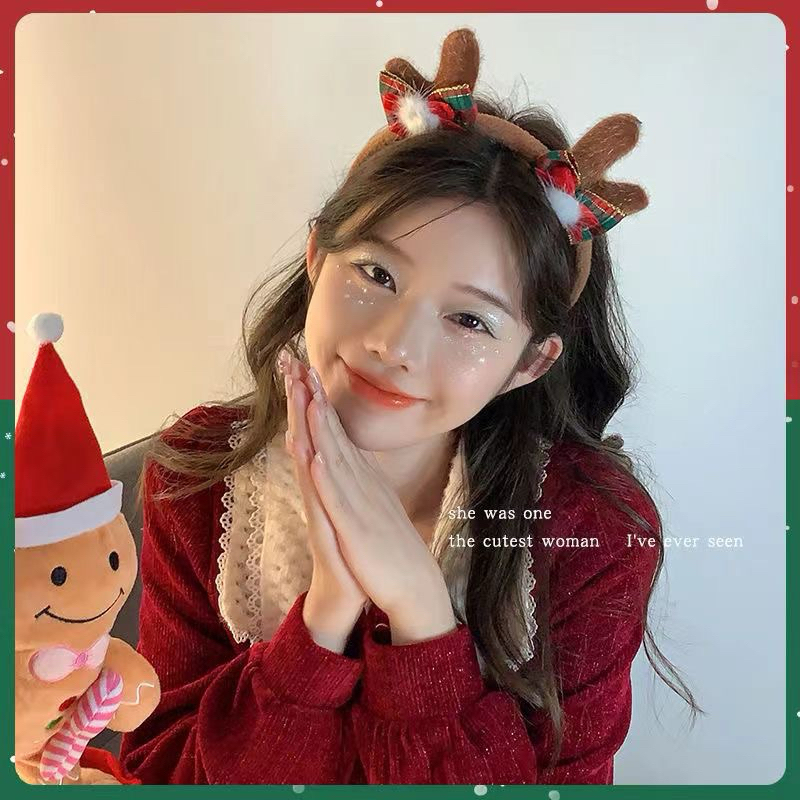 [พร้อมส่ง] กิ๊บติดผมคริสต์มาส ที่คาดผมคริสต์มาส คาดผมChristmas น่ารักมาก พรอพถ่ายรูป