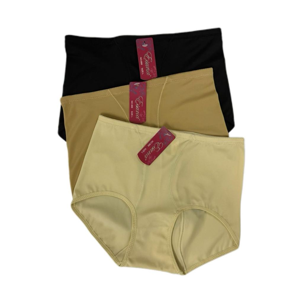 ESUNA กางเกงใน ยกก้น เก็บหน้าท้อง เอวสูง กางเกงในไร้ขอบ ผ้าลื่น นุ่ม ใส่กระชับ สวมใส่สบาย คุณภาพดี - รูปที่ 2