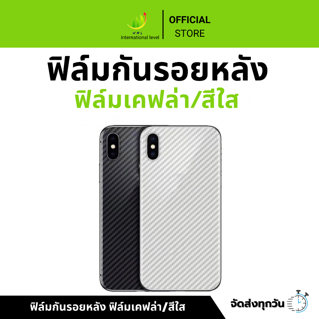 ฟิล์มหลังสีใส สำหรับ ฟิล์มหลังใส สำหรับรุ่น 16 15 15Pro ฟิล์มกันรอย 14/13/12/12PRO/13PRO 11 เคสใส ฟิล์มหลังสีใส 16Plus