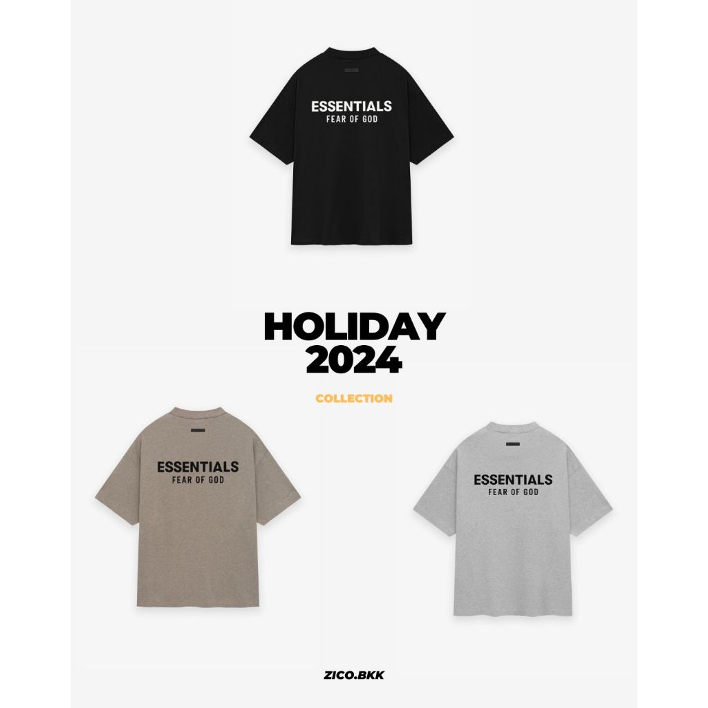 พร้อมจัดส่ง!! [ZICO.BKK] Essentials Jersey Crewneck Tee (FW24) [Holiday 2024 Collection]