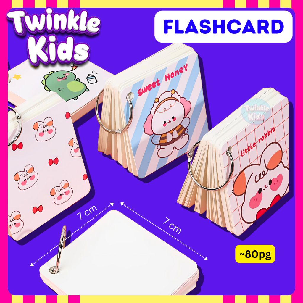 [มาใหม่!]{ราคาต่อ 1 เล่ม} Mini Flash Card สมุดจดศัพท์ แจกเด็ก แจกนักเรียน เลือกธีมได้ (สุ่มจากธีมที่เลือก) -TwinkleKids