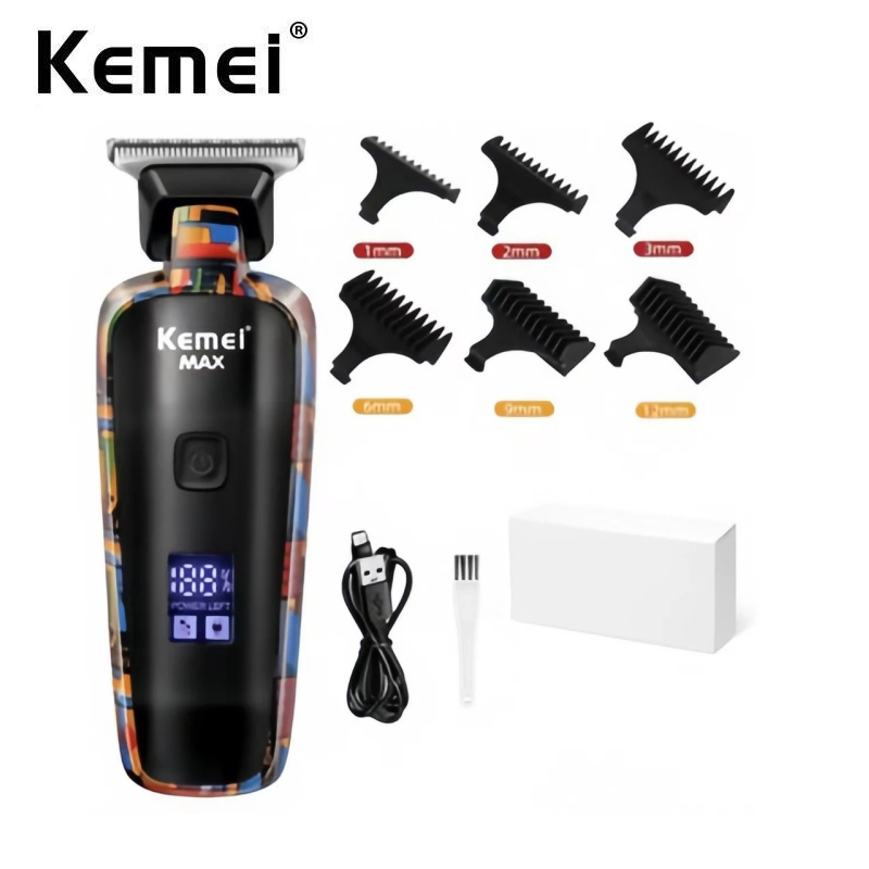 Kemei KM-2299 ไร้สาย เครื่องตัดผมชาร์จไฟฟ้า Zero Gap Finishing ผู้ชาย มืออาชีพ - รูปที่ 6