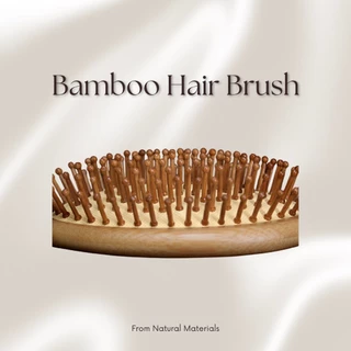 หวีไม้ไผ่ Bamboo hair brush หวีแปรง****พร้อมส่งจากไทย🇹🇭
