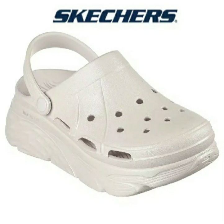 รองเท้า SKECHERS Max Cushioning Foamies - 111267-WHT สินค้าพร้อมส่ง