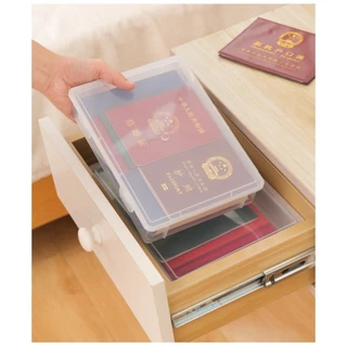 กล่องเก็บสมุด A4 กล่องเก็บหนังสือ เก็บของอเนกประสงค์ กล่องจัดระเบียบเอกสาร