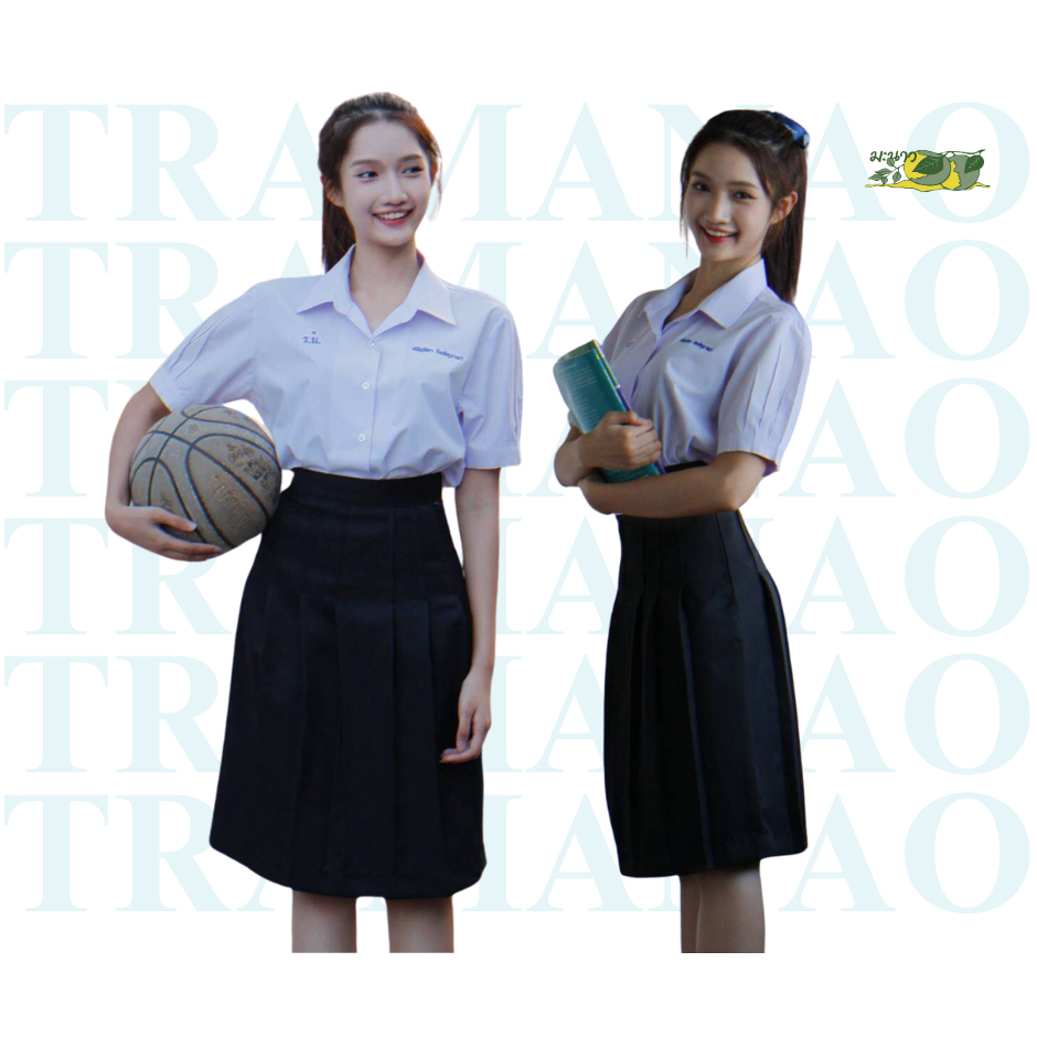 กระโปรงนักเรียนบูลุคทรงแคบ ยาว 24