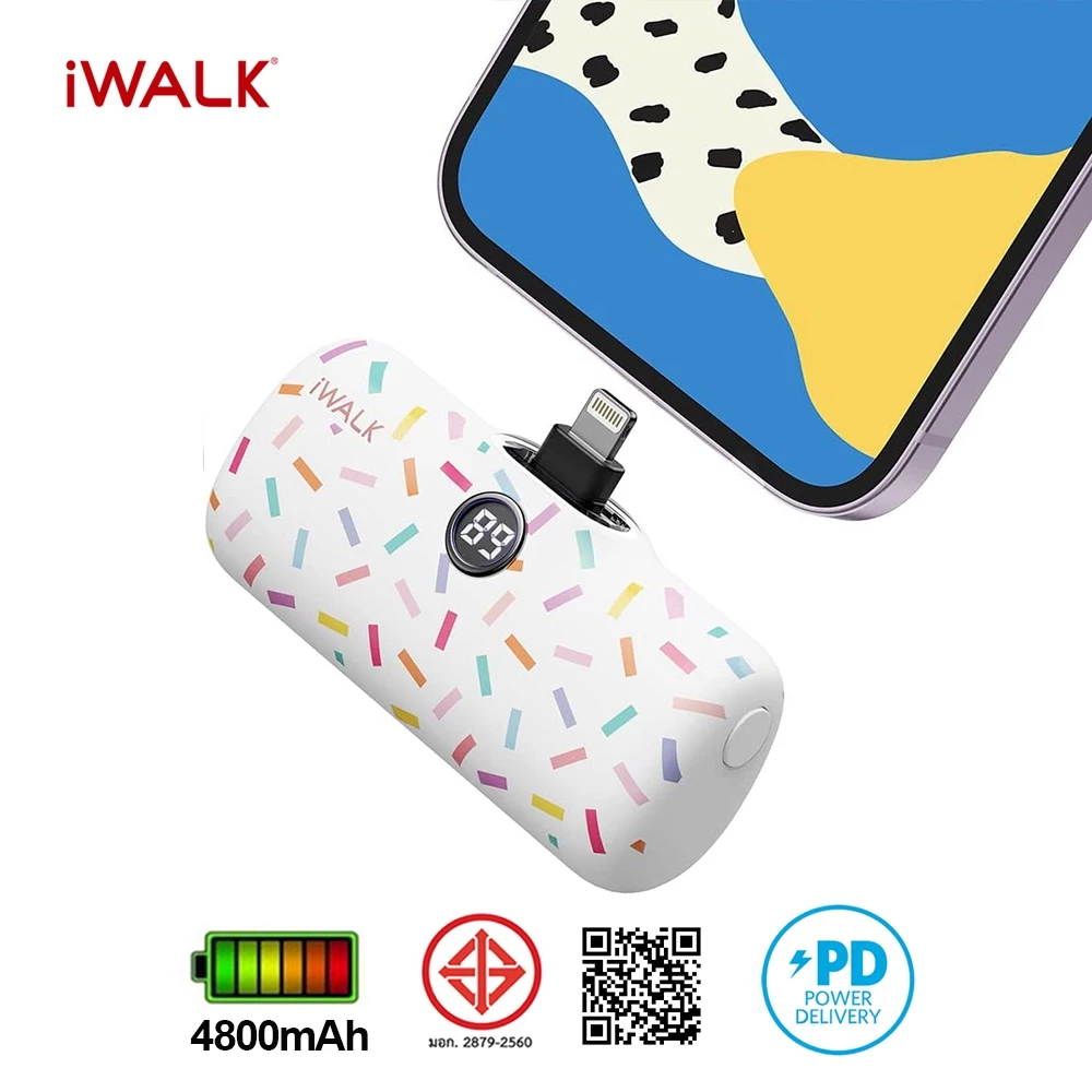 iWALK LinkPod Pro5000PL: Candy แบตสำรองไร้สายใช้ได้กับ iPhone เกือบทุกรุ่น *ยกเว้น iPhone16,15*