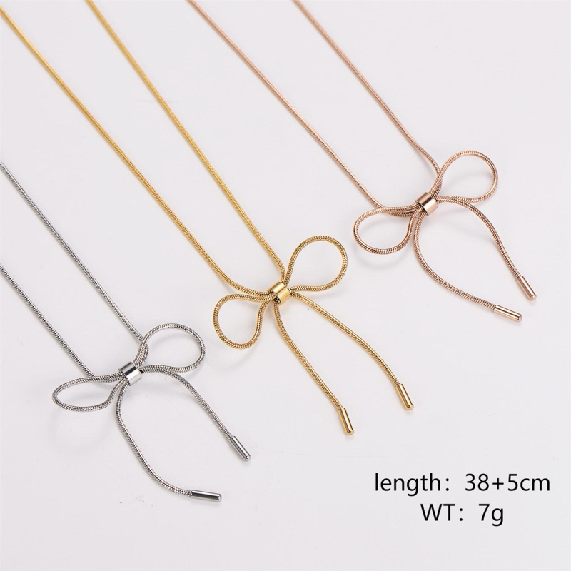 สร้อยคอแฟชั่น จี๋โบว์ สแตนเสทีทอง ใส่ไม่แพ้ไม่ดำ